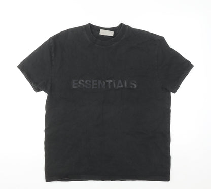Fear of God Essentials Black Women's XS Relaxed Cotton T-Shirt