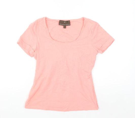 Fenn Wright Manson Women's Pink Size 8 Scoop Neck Cotton T-Shirt