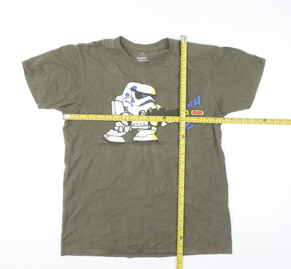 Hanes Men Green Star Wars Stormtrooper Graphic Cotton T-Shirt M