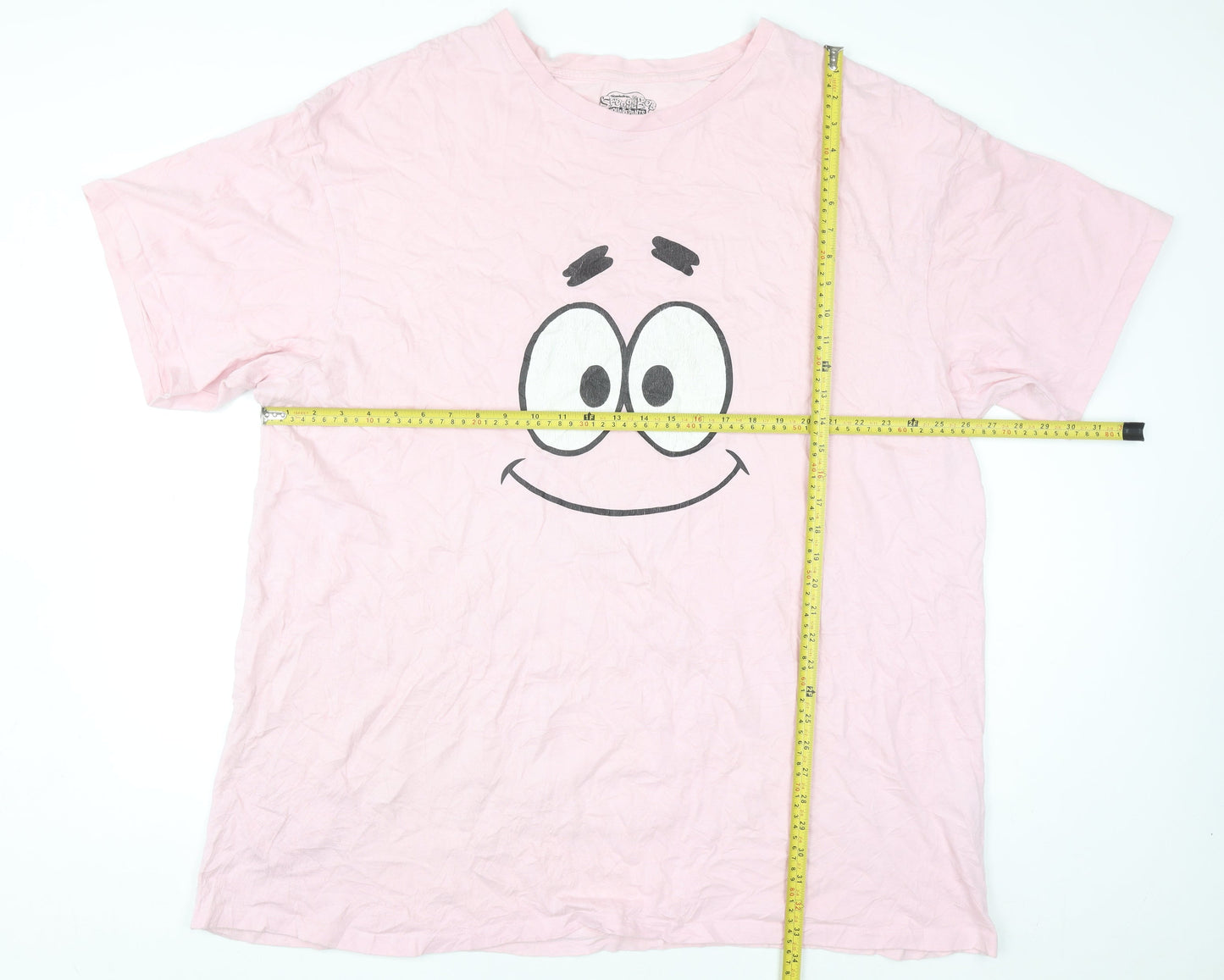 Nickelodeon Women's Pink Patrick Star T-Shirt XL Casual Cotton