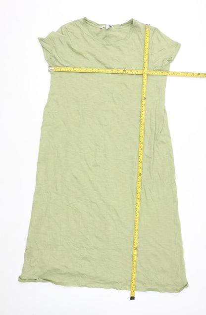 Marks and Spencer Women’s Green Cotton T-Shirt Dress Size 16