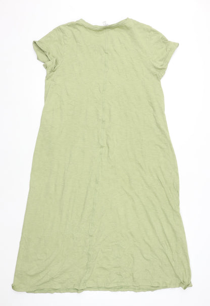 Marks and Spencer Women’s Green Cotton T-Shirt Dress Size 16