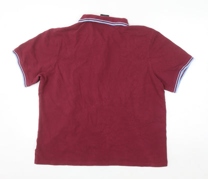 Manchester City Men’s Burgundy Polo Shirt 2XL Cotton Fanatics
