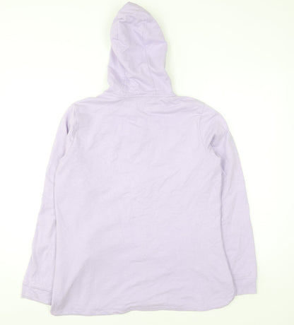 Regatta Great Outdoors Women's Lilac Full Zip Hoodie UK 16 Cotton Blend