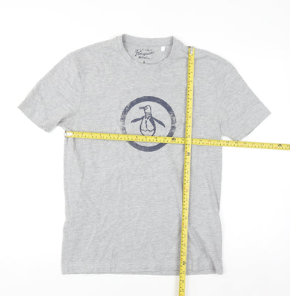 Original Penguin by Munsingwear Grey Crew Neck Men's T-Shirt Size M