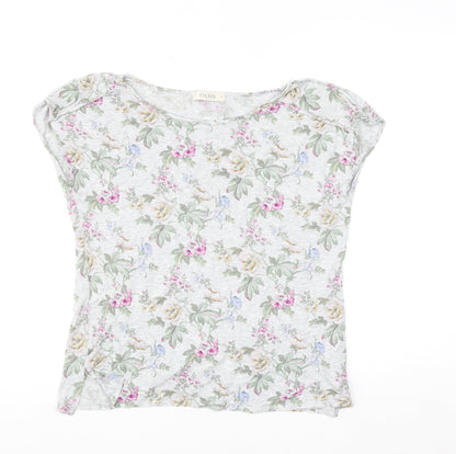 Oasis Women’s Multicoloured Floral Short Sleeve T-Shirt M