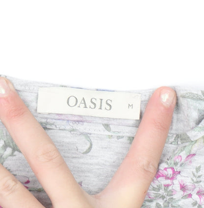 Oasis Women’s Multicoloured Floral Short Sleeve T-Shirt M