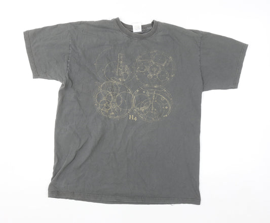 Fruit of the Loom Women’s Grey Graphic Cotton T-Shirt Size L