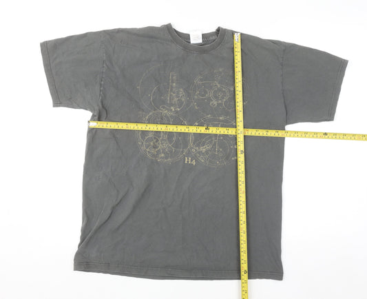 Fruit of the Loom Women’s Grey Graphic Cotton T-Shirt Size L