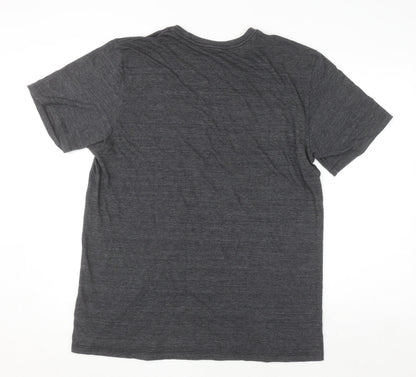 Reebok Men’s Grey 2XL Panthers Graphic Sports T-Shirt