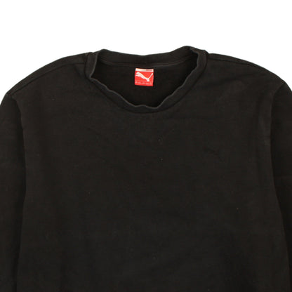 Puma Mens Black 2XL Pullover Sweatshirt Crew Neck Fleece Top