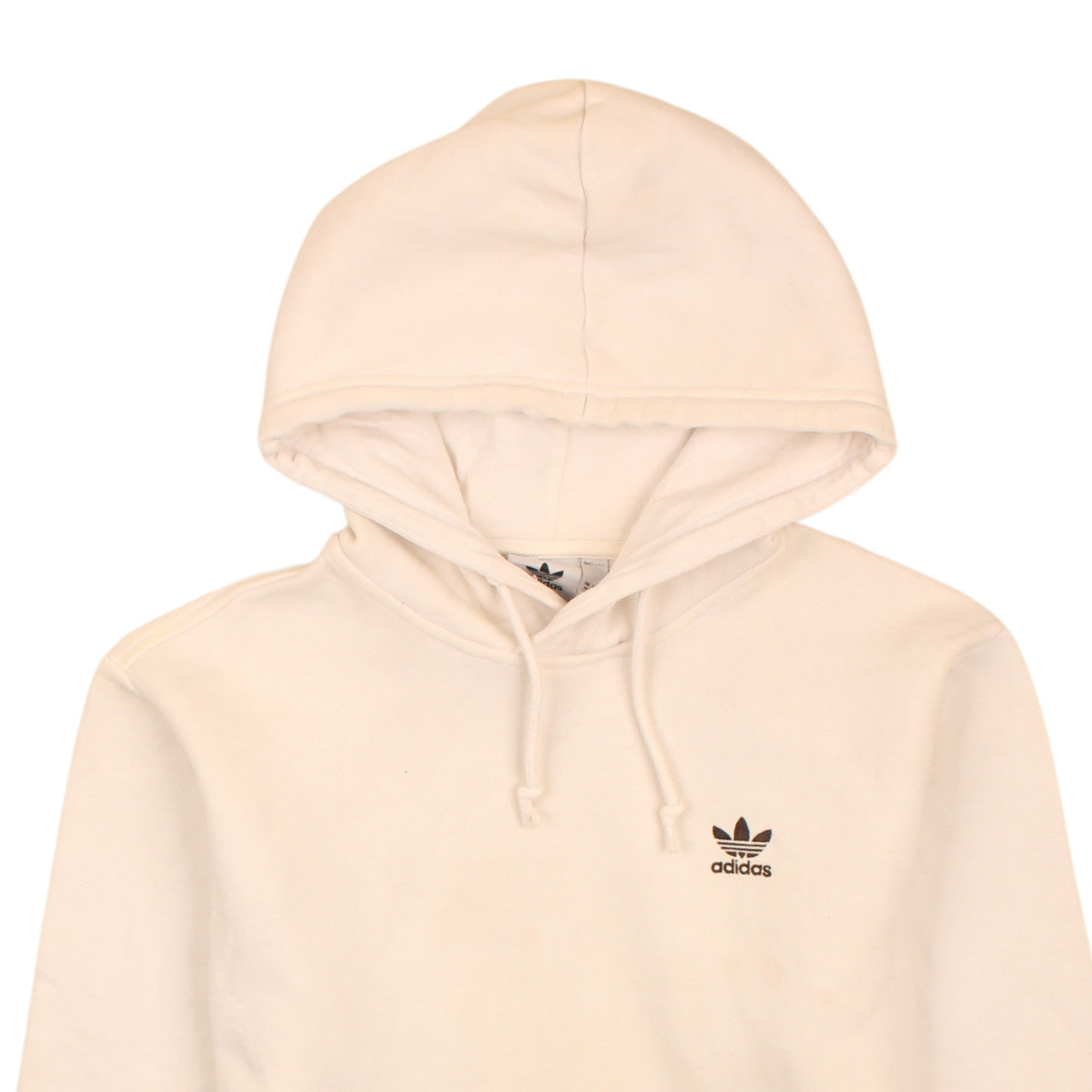 Adidas Men’s Ivory Pullover Hoodie Size M Classic Logo Style