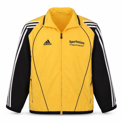 Adidas Men's Yellow XL Sports Full Zip Lightweight Jacket