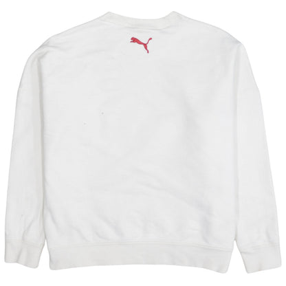 Puma Men's White Crew Neck Pullover Sweatshirt XS