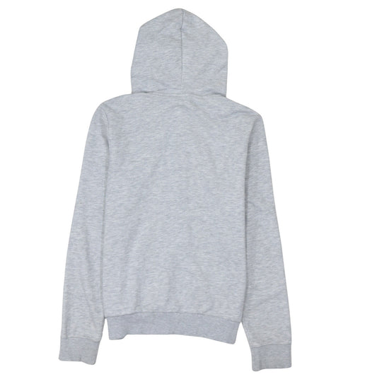 Puma Women Grey Full Zip Hoodie UK 14 Cotton Blend Casual Sportswear