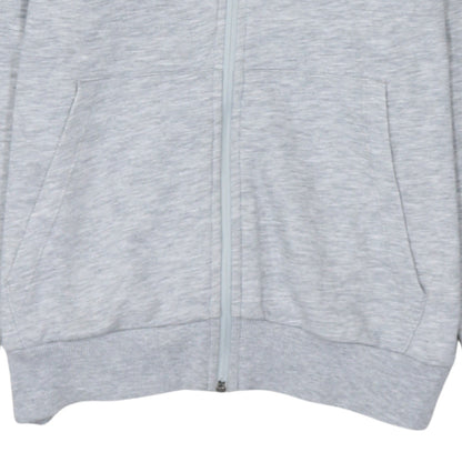 Puma Women Grey Full Zip Hoodie UK 14 Cotton Blend Casual Sportswear