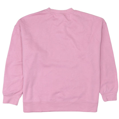 Disney Women Pink Minnie Mouse Sweatshirt Size L Pullover Crew Neck