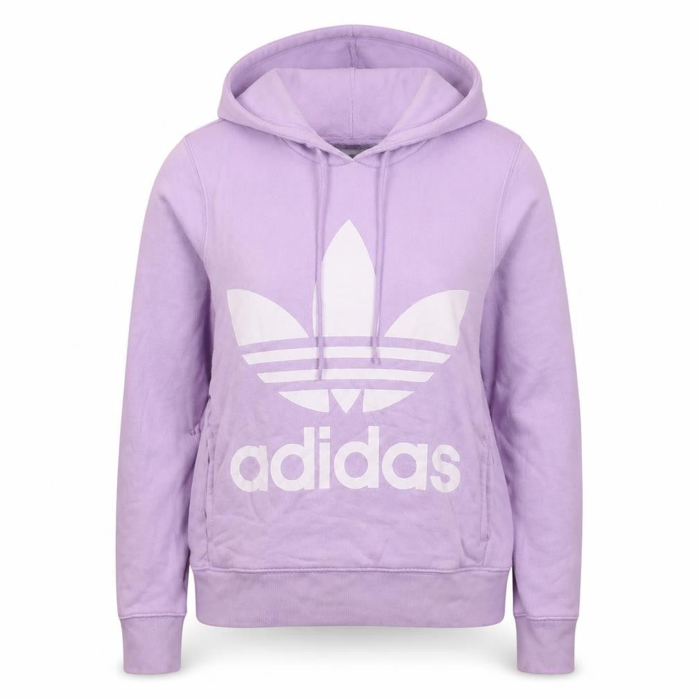 Adidas Womens Lilac Hooded Pullover Sweatshirt Size XS