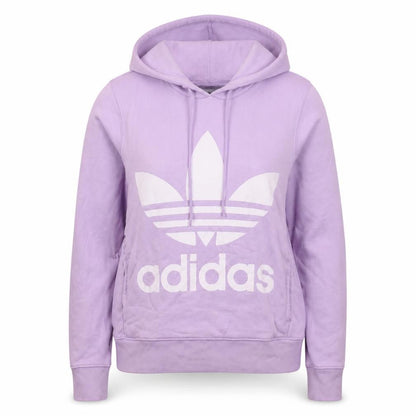 Adidas Womens Lilac Hooded Pullover Sweatshirt Size XS