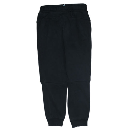 Puma Boys Black Jogger Trousers 11-12 Years Regular Fit Fleece Sweatpants