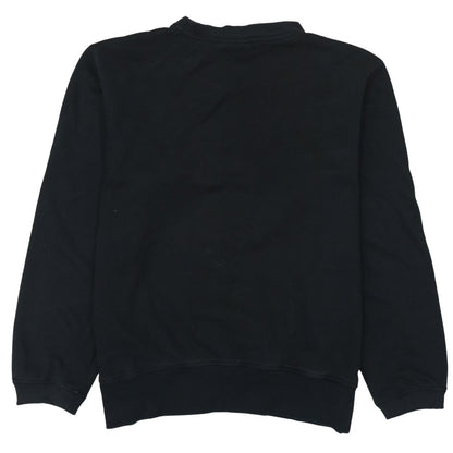 Kappa Men’s Black Medium Pullover Sweatshirt Logo Crew Neck