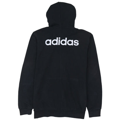 Adidas Teens Black Full Zip Hoodie XL Logo Sportswear
