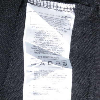 Adidas Teens Black Full Zip Hoodie XL Logo Sportswear