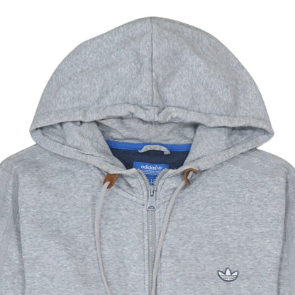 Adidas Men's Grey Full Zip Hoodie Size M Regular Fit Sportswear