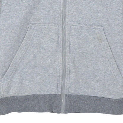 Adidas Men's Grey Full Zip Hoodie Size M Regular Fit Sportswear