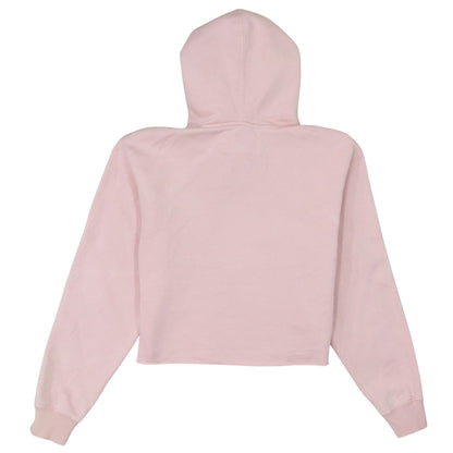 Calvin Klein Jeans Womens Pink XS Cropped Hoodie Cotton Blend