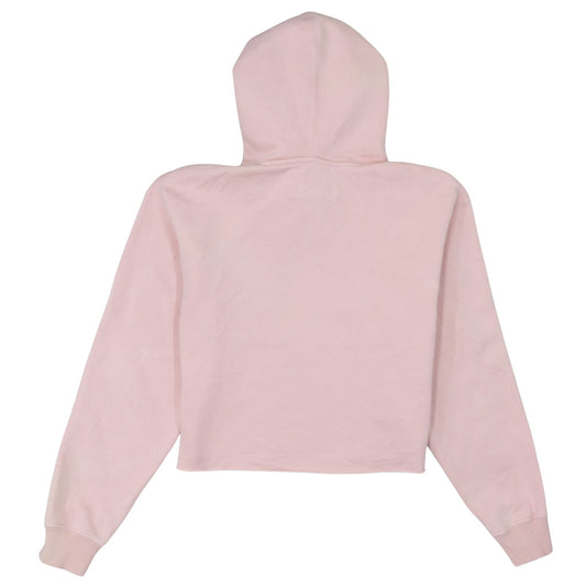 Calvin Klein Jeans Womens Pink XS Cropped Hoodie Cotton Blend