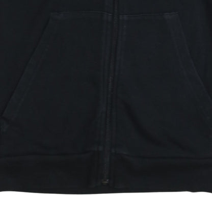 Adidas Boys Black Full Zip Hoodie 13-14 Years Sportswear Lightweight Hoodie