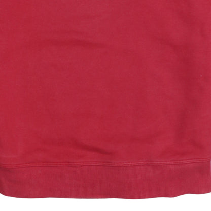 Tommy Hilfiger Men's Red Small Crew Neck Cotton Sweatshirt