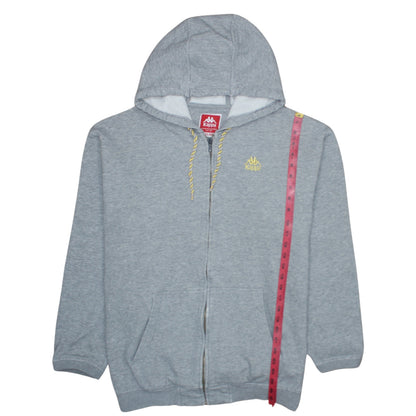 Kappa Men's Grey 3XL Full Zip Hoodie Sweatshirt