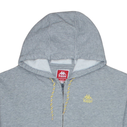 Kappa Men's Grey 3XL Full Zip Hoodie Sweatshirt