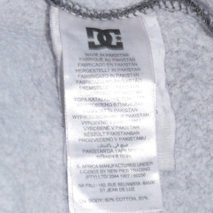 DC Boys Grey Fleece Crew Neck Logo Sweatshirt XL 16 Years