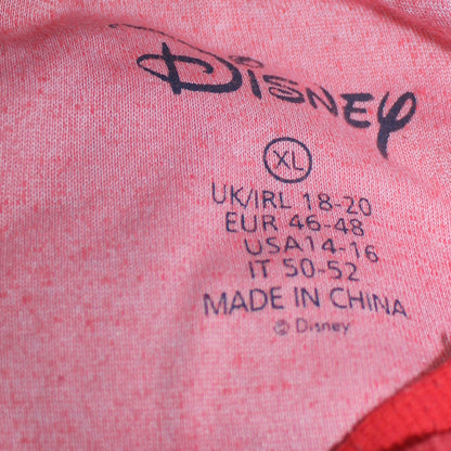 Disney Women Red Velour Mickey Mouse Long Sleeve Nightshirt XL