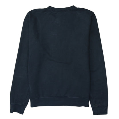 Nike Men's Black Small Crew Neck Pullover Logo Sweatshirt