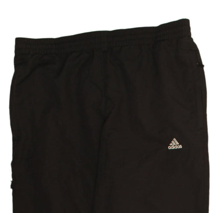 Adidas Men's Black M Track Pants Elastic Waist Quick Dry Activewear