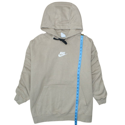 Nike Women’s Beige Pullover Hoodie XL Cotton Blend Casual Sweatshirt