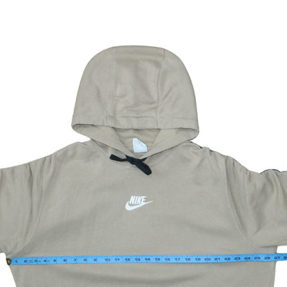 Nike Women’s Beige Pullover Hoodie XL Cotton Blend Casual Sweatshirt