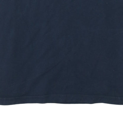Quiksilver Men's Blue Short Sleeve Cotton Graphic T-Shirt M