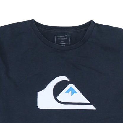 Quiksilver Men's Blue Short Sleeve Cotton Graphic T-Shirt M