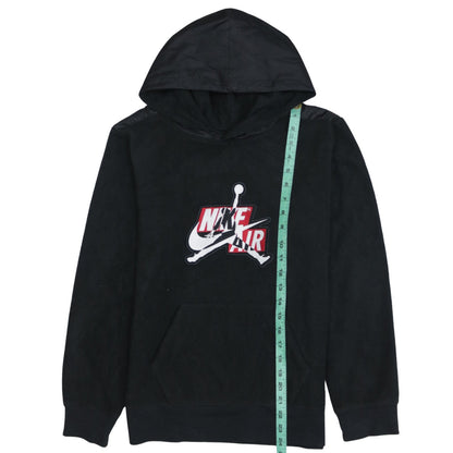 Jordan Nike Air Boys Black Pullover Hoodie Size 12-13 Years Cotton Blend