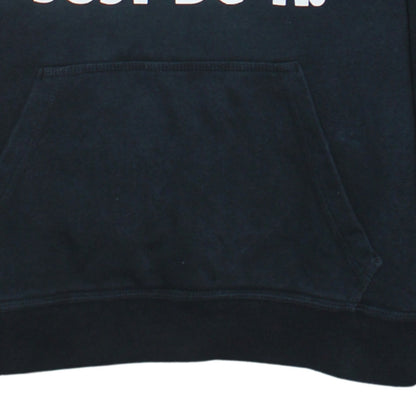 Nike Boys Black Pullover Hoodie 12-13 Years Just Do It Logo Sweatshirt