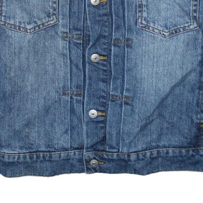 H&M L.O.G.G. Women's Blue Denim Jacket Size 12 Buttoned Classic