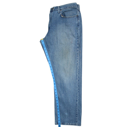 Wrangler Men's Blue Relaxed Straight 38x30 Denim Jeans