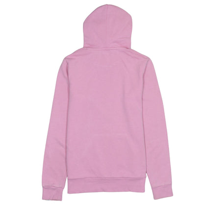 Puma Women Pink Pullover Hoodie Size L Logo Cotton Blend Sportswear