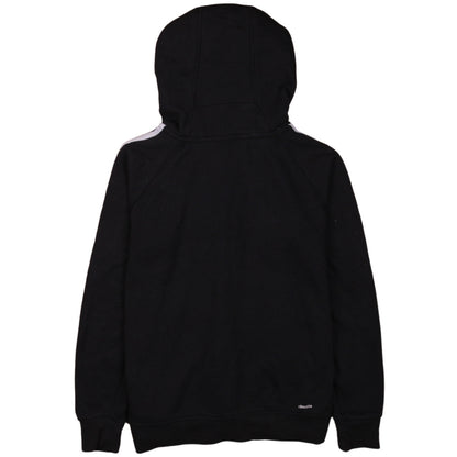 Adidas Boys Black Full Zip Hoodie Small Climalite Sportswear