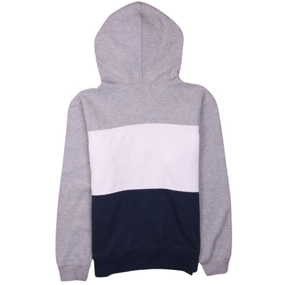Champion Boys Grey Colourblock Pullover Hoodie Size L Cotton Blend